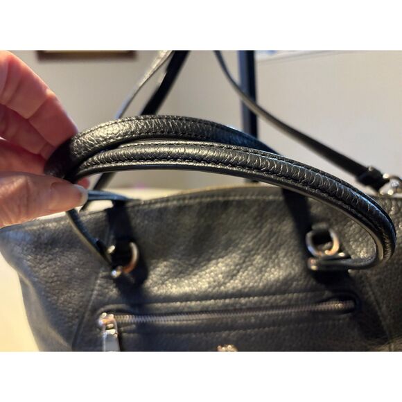 Coach Prairie Satchel in Black Pebbled Leather - Picture 5 of 12